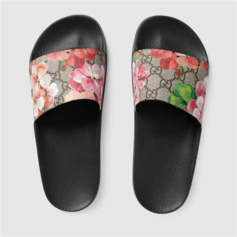 gucci gg blooms slides replica|gucci floral slides size 8.